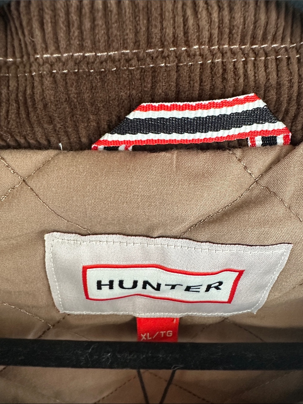 NWT Hunter Oversized Barn Chore Utility Jacket XL Casual Tan Chocolate Brown - Picture 5 of 9